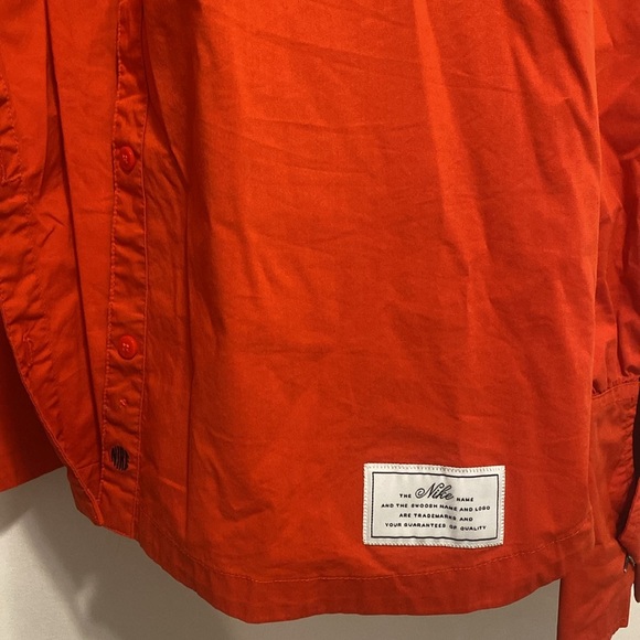 Nike red/orange button shirt - Picture 7 of 10